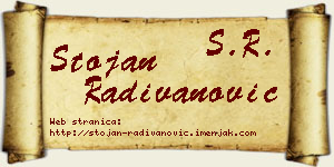 Stojan Radivanović vizit kartica